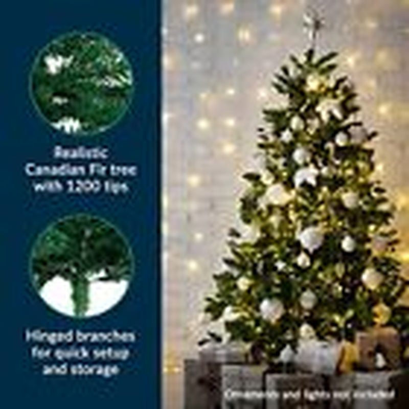 Premium 6Ft Christmas Tree with 1200 Tips for Fullness - Artificial 6FT Green